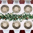 thumbnail image 7 of Round Grid Placemat ,One Sizex4, Round Placemat, PVC Plate Mat，15.4 Inch Non-Slip and Heat Resistant, Table Placemat, Dining Room Placemat The Three Easter Rabbits, 7 of 7