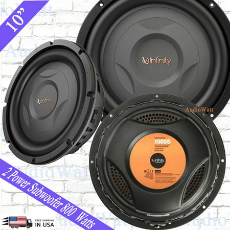 New Infinity REF1000S 800 Watts 4 ohms Shallow Mount Component Subwoofer