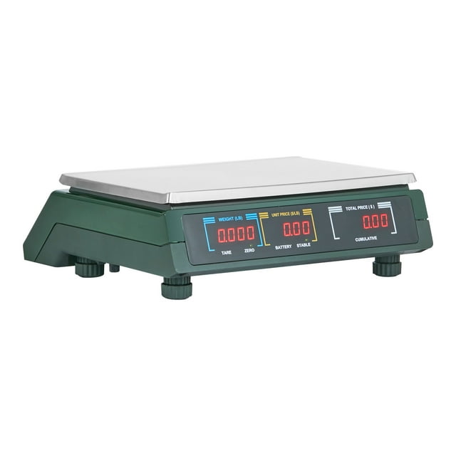 KFFKFF Electronic Scale for Price Calculation, 66 LB Capacity, Digital Display for Deli Items, LED Screen,Commercial Use in Retail, Kitchen, and Food Industry, Ideal for Fruits,Meats, and Vegetables