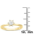 thumbnail image 6 of SuperJeweler Diamond Flower Promise Ring In Yellow Gold For Women, 6 of 7