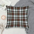 thumbnail image 5 of Tartan Plaid Soft Plush Throw Pillow Covers 20"x20" Decorative Cushion Cases with Hidden Zipper for Sofa Couch Bed Living Room, Pillow Cover Only Made in USA, 5 of 6