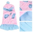 thumbnail image 2 of Ropa para Perros Cachorros, cálido suéter con Capucha para Mascotas Oto?o Invierno Abrigo Rosa Perrito Lindo Mono para Perros peque?os medianos Grandes(M) Ecomeon no, 2 of 4