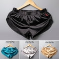 thumbnail image 5 of TNOBHG Men Shorts Briefs Men's Mid-rise Loose Breathable Panties Solid Color Silky Casual Youth Sleeping Shorts Homewear Men Sports Underwear, 5 of 8