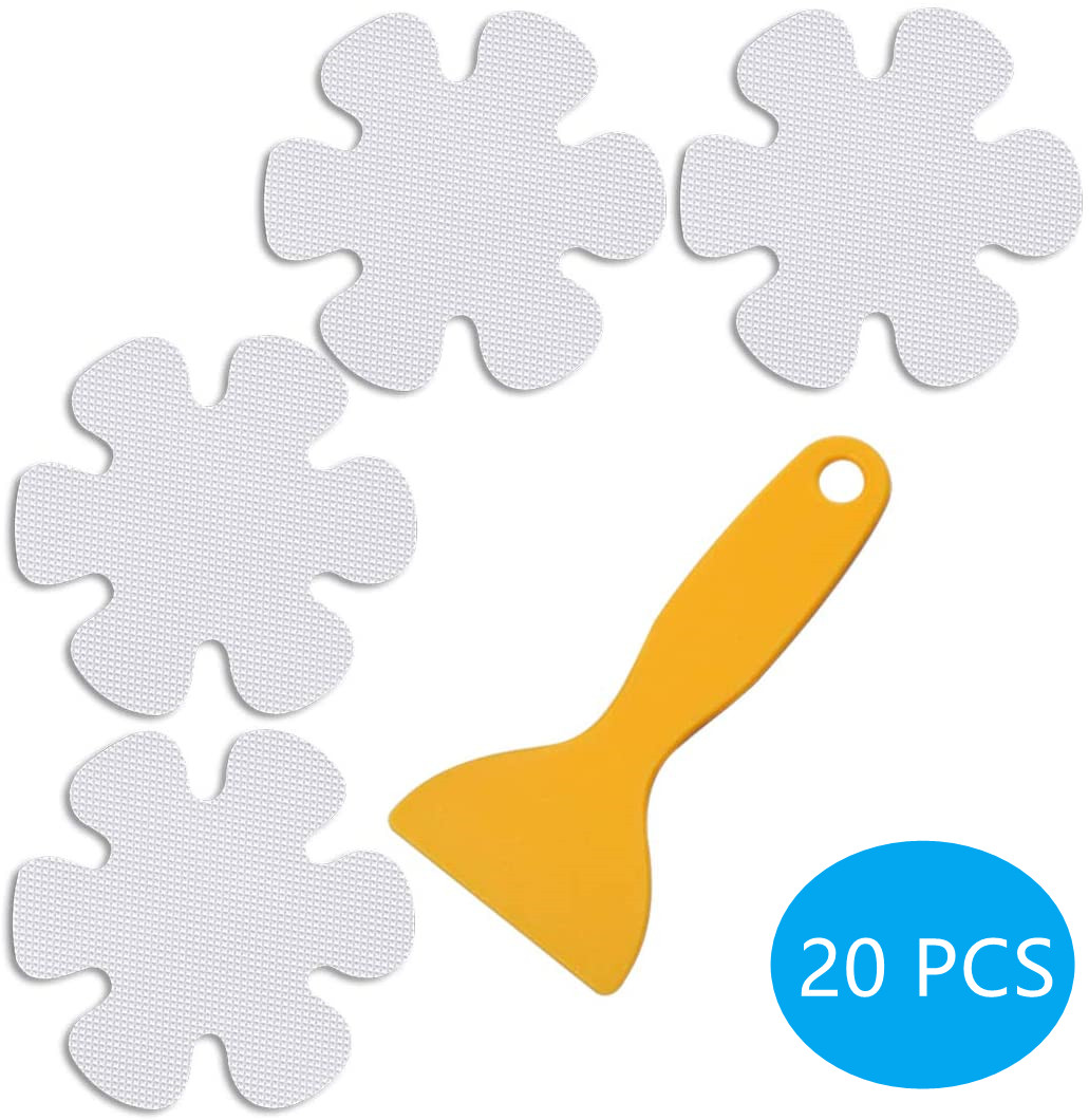 Anti Slip Shower Stickers 20 PCS Safety Bathtub Strips Adhesive Decals