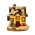 thumbnail image 4 of comerut Christmas House Statue with LED Light Realistic Looking Battery-Operated Colorful Resin Mini House Desktop Decoration, 4 of 7