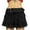 Black, variant on IROINNID Women's Skirt Fashion Button Waist Extender Slim Casual Band Short Elastic Waist Mini Solid Color Skirt