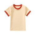 thumbnail image 4 of Birdeem Haut à Manches Courtes Col Rond Couleur Unie Mode Confortable pour Enfants Garçons Filles, 4 of 7