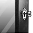 thumbnail image 6 of vidaXL Free Standing Jewelry Cabinet with Mirror Black, 6 of 7