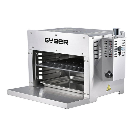Gyber Boulder Gas Infrared Grill (Propane) Single, Vertical Cooking and Outdoor Grilling | BBQ Chicken, Steak, Fish, Vegetables | Fast, Efficient Heating Element | Stainless Steel