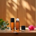 thumbnail image 6 of ACDANC 2Pcs Brown Glass Essential Oil Roller Bottles-Refillable Roll on Bottles for Fragrance,Empty Deodorant Containers Refillable Cosmetic Roller Bottles(50Ml), 6 of 7
