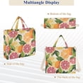 thumbnail image 6 of FORMRS Womens Corduroy Tote Bag Crossbody Shoulder Handbag with Pocket, Citrus Leaves, 6 of 7