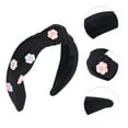 thumbnail image 3 of Unique Bargains 1 Pc Vintage Floral Headbands for Women Black, 3 of 6