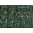 thumbnail image 1 of Ahgly Company Indoor Rectangle Southwestern Turquoise Blue Country Area Rugs, 5' x 7', 1 of 4