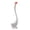 White, variant on Ruanlalo Toilet Brush Dense PP Bristles Curved Long Handle Swan Shape Bathroom Brush with Leak-Proof Removable Base