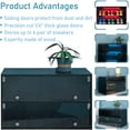 thumbnail image 6 of MIDODO Shoe Storage Box with Glass Door, Shoe Organizer Storage Box with RGB Led Light & APP Control Shoe Storage Bin Cabinet, 6 of 7