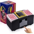 thumbnail image 1 of Barajador de Cartas,2 Barajas Barajador para Cartas Automático,Barajador Maquina Cartas,Repartidor de Cartas,para ,Texas Hold'em,Poker,Blackjack,Juego de Cartas para Fiestas y Club en casa, 1 of 8