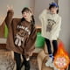 thumbnail image 2 of Nueva sudadera de algodón para niñas, cálida y afelpada, para invierno y otoño, de 5 a 14 años, con mangas largas y dibujos animados, 2 of 5