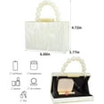 thumbnail image 5 of CAILDANL Acrylic Purses Evening Clutch Bag Marbling Handbags for Women Cross Body Bag with Pearl Chain Formal Wedding Prom Party, 5 of 6