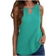 thumbnail image 2 of Xunlbb Summer Tank Top for Women Lightweight Womens Tops with Deep V Neck Sleeveless Solid Shirts Gym Yoga Clothes Plus Size S-XXL Trendy Casual Outfits, 2 of 3