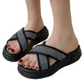thumbnail image 1 of Sandalias Con Correa Deslizantes para Mujer Cruzadas Cómodas Viajes Al Aire Libre, 1 of 9