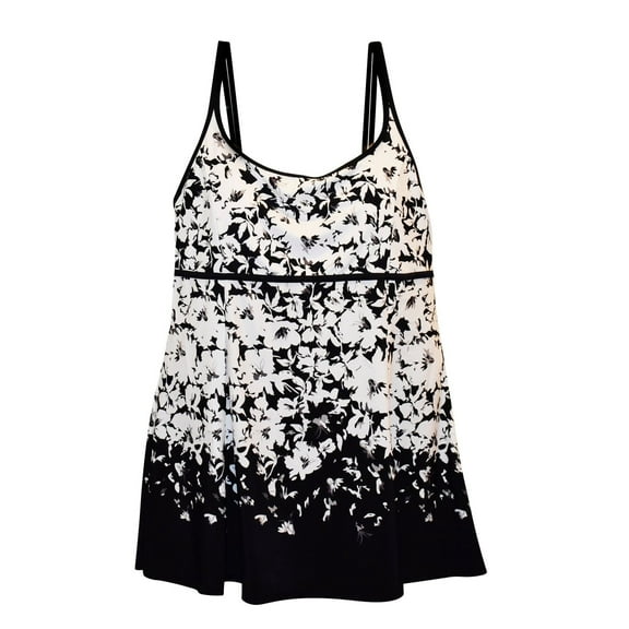 Heat Women's Plus Size Scoop Neck Swimdress Swimsuit