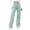 Light Blue Pants fot Women, variant on AINIYS Women's Wide Leg Denim Jeans High Waist Side Stripe Trousers for Casual Street Daily Wear Light Blue L
