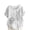 White, variant on HomeDM Womens Plus Size Short Sleeve Crew Neck Shirts, Trendy Floral Summer Loose Fit Casual Tee Tops - Black/L