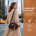thumbnail image 2 of INSPIRE CHIC Oxford Crossbody Bag for Women Casual Everyday Shoulder  with Adjustable Strap & Zipper Closure Black, 2 of 6