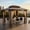 Brown, variant on Pamapic 10x12 FT Hardtop Gazebo, Galvanized Steel Double Roof Outdoor Pavilion with Breathable Netting and Privacy Curtain, Brown for Patio, Backyard, Deck, Lawn
