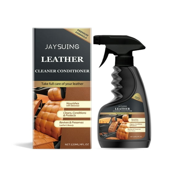 Leather Cleaner & Conditioner for Furniture, Bags, Sofas & Car Seats - 120ml