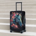 thumbnail image 5 of Colorful Floral Patterned Horse Luggage Cover Anti Scratch, Elastic Suitcase Protector Suitcase Covers for Luggage Fits 18-32 Inch Luggage, 5 of 5