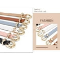 thumbnail image 4 of YAOBAMM Ceinture à la Mode pour Femmes Boucle Sculptée Ceinture Jeans Femme Réglable Design Multi-Trous Ceinture en Faux Cuir, 4 of 7