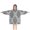 Gray Geometric Pattern, variant on Multicolor Chevron Pattern Blanket Hoodies for Kids 6-13YR Oversize Wearable Blanket Hoodies for Boys Girls Teens