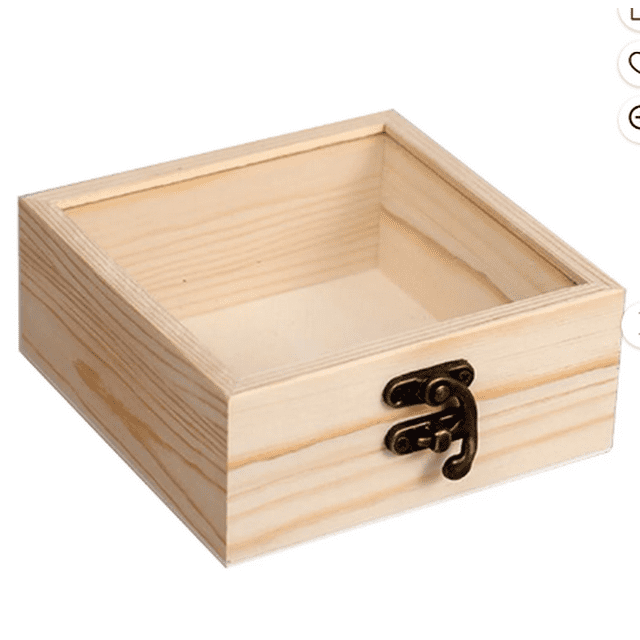 Tyeign Lockable Decorative Wooden Storage Box with Removable Tray & Dividers, Country-Style Diy Craft Organizer for Jewelry, Keepsakes, Wedding Favors, Rustic Home Decor Gift, A Box