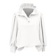 thumbnail image 3 of TaTaai 2026 Spring Summer Solid Color Button Top for Women Long Sleeve Round Neck Casual Blouse Soft Comfy Lightweight Daily Vacation Outfits Gift, 3 of 5