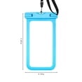 thumbnail image 3 of Estbridge Pochette Étanche pour Téléphone - Sac Étanche Certifié IPX8 pour Natation Rafting Plongée - Lanière Réglable Sensible pour Écran Tactile Compatible avec Tous les Téléphone Intelligent jusqu'à 6.7, 3 of 7