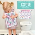 thumbnail image 4 of Tabla de entrenamiento para ir al baño Hadley Designs para niñas con pegatinas, 4 of 8