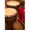 thumbnail image 2 of Mid-East Rope Tuned Sheesham Djembe w/ Goatskin Head 10"x20" - Hewn, 2 of 3