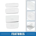 thumbnail image 4 of Unique Bargains Car Gear Panel Electronic Handbrake Button Cover Trim for Honda Civic Aluminum Alloy Silver Tone 4 Pcs, 4 of 6