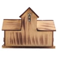 thumbnail image 4 of Casa Colgante de PáJaros Madera para Exteriores 6 Agujeros Patio Decoraciones Trasero, 4 of 5