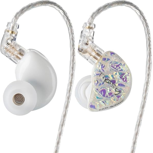 wonima11 Tipsy X EPZ 10mm LCP+PU 1DD in Ear Monitor Headphones, HiFi Wired Earbud, Ultra-Thin Diaphragm Dynamic Driver IEM Earphones with Dual Magnet and Cavity, 0.78 2Pin Cable (White)