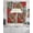 Red Black White, variant on Christmas Swag Kitchen Curtains Sets for Windows 24 Inch Length, Red Cardinal Bird Poinsettia Pine Needles Plaid Short Window Curtain Panels Swags Valances and Tiers 3 Piece Set for Cafe/Dining Room