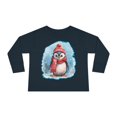 thumbnail image 2 of Penguin in a Scarf - Toddler Long Sleeve Tee, 2 of 4