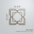thumbnail image 3 of Ekena Millwork 23 3/8"W x 23 3/8"H x 1/4"T Large Lakewood Decorative Fretwork Wood Wall Panels, Alder, 3 of 18