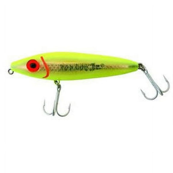 Mirrolure 84MR-CH Chartreuse Top Dog Minnow Fishing Jerkbait Saltwater Lure