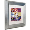 thumbnail image 2 of Trademark Fine Art "Poulets III" Canvas Art by Color Bakery White Matte, Silver Frame, 2 of 4