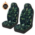 thumbnail image 3 of Uorisanigo Car Seat Covers for Front Seats Set of 2, Soft Comfy Vehicle Seat Protection Covers, Premium Green Leaf Print Automotive Bucket Seats Cover, 3 of 7