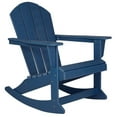 thumbnail image 2 of Afuera Living Traditional Plastic Outdoor Rocking Chair in Navy Blue, 2 of 6
