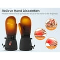 thumbnail image 2 of SAVIOR HEAT Heated Ski Mittens – 3 Heat Levels, Waterproof Windproof, Touchscreen for Skiing, Snowboarding & Winter Outdoor Activities, 2 of 13
