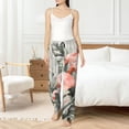 thumbnail image 4 of Balery Tropical With Flamingos Pantalones de pijama para mujer, pijamas ultraligeros, pantalones de estar por casa-Small, 4 of 6